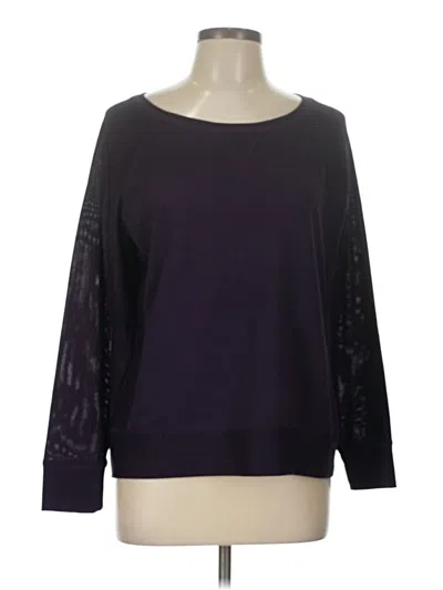 Pre-owned Christopher & Banks 3/4 Sleeve T-shirt In Purple