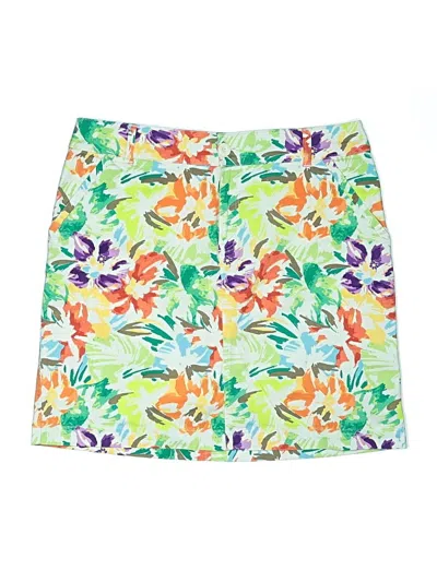 Pre-owned Christopher & Banks Active Skort In Green