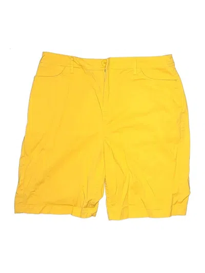 Pre-owned Christopher & Banks Athletic Shorts In Yellow