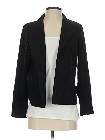 Pre-owned Christopher & Banks Blazer Jacket In Black