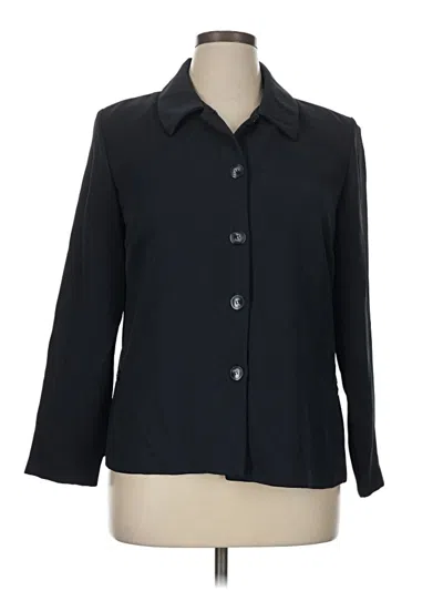 Pre-owned Christopher & Banks Blazer Jacket In Black
