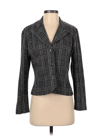 Pre-owned Christopher & Banks Blazer Jacket In Gray