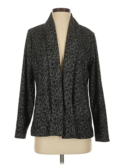Pre-owned Christopher & Banks Blazer Jacket In Gray