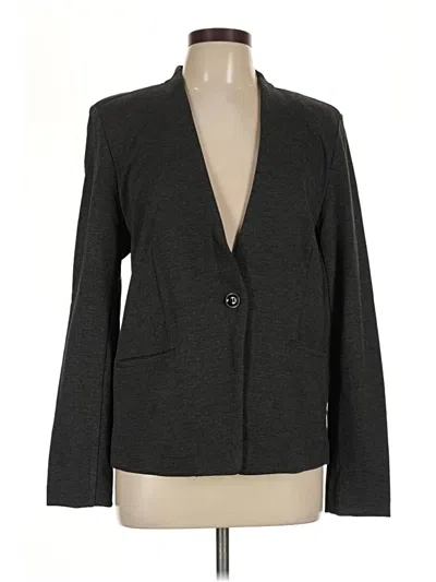 Pre-owned Christopher & Banks Blazer Jacket In Gray