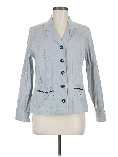 Pre-owned Christopher & Banks Blazer Jacket In Gray