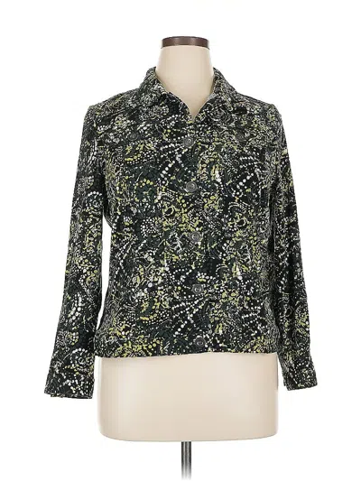 Pre-owned Christopher & Banks Blazer Jacket In Green