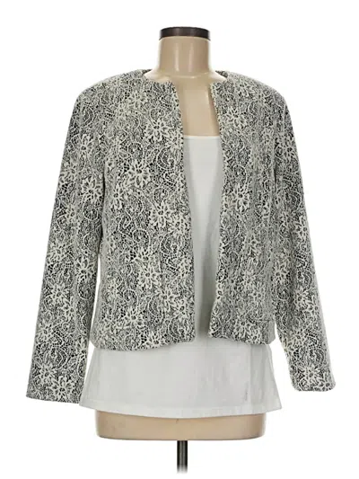 Pre-owned Christopher & Banks Blazer Jacket In Ivory