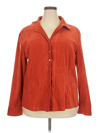 Pre-owned Christopher & Banks Blazer Jacket In Orange