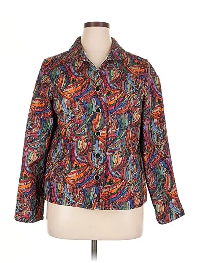 Pre-owned Christopher & Banks Blazer Jacket In Red