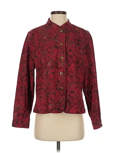 Pre-owned Christopher & Banks Blazer Jacket In Red