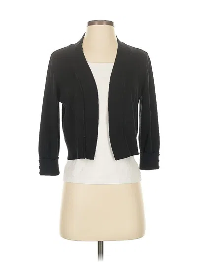 Pre-owned Christopher & Banks Cardigan Sweater In Black