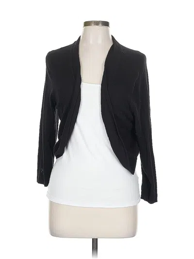 Pre-owned Christopher & Banks Cardigan Sweater In Black