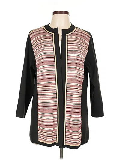 Pre-owned Christopher & Banks Cardigan Sweater In Black