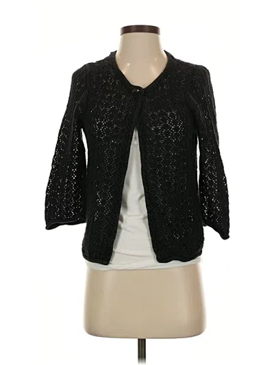 Pre-owned Christopher & Banks Cardigan Sweater In Black