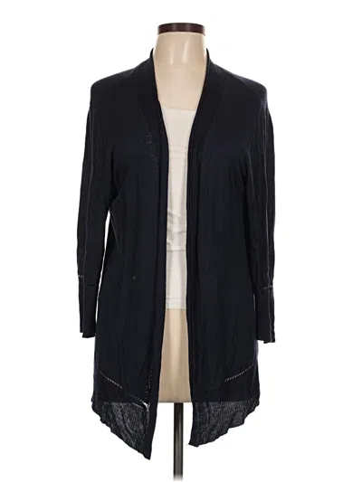 Pre-owned Christopher & Banks Cardigan Sweater In Black