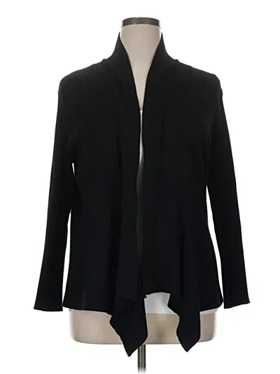 Pre-owned Christopher & Banks Cardigan Sweater In Black