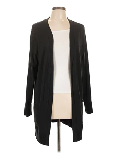 Pre-owned Christopher & Banks Cardigan Sweater In Black