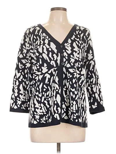 Pre-owned Christopher & Banks Cardigan Sweater In Black