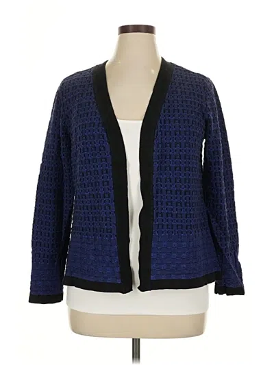 Pre-owned Christopher & Banks Cardigan Sweater In Blue