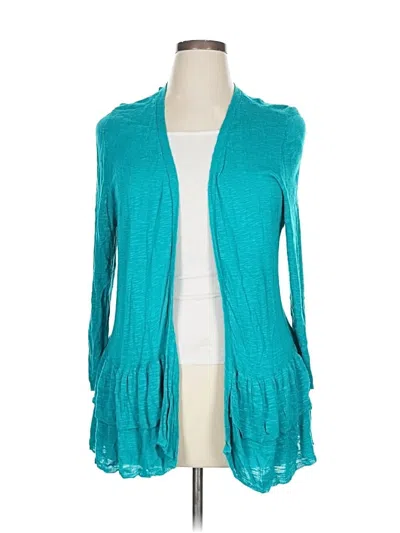 Pre-owned Christopher & Banks Cardigan Sweater In Blue