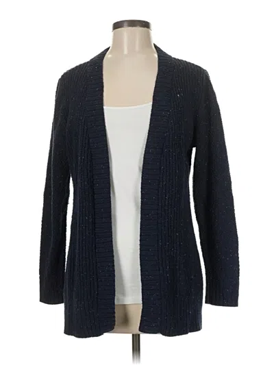 Pre-owned Christopher & Banks Cardigan Sweater In Blue