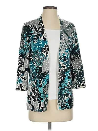 Pre-owned Christopher & Banks Cardigan Sweater In Blue