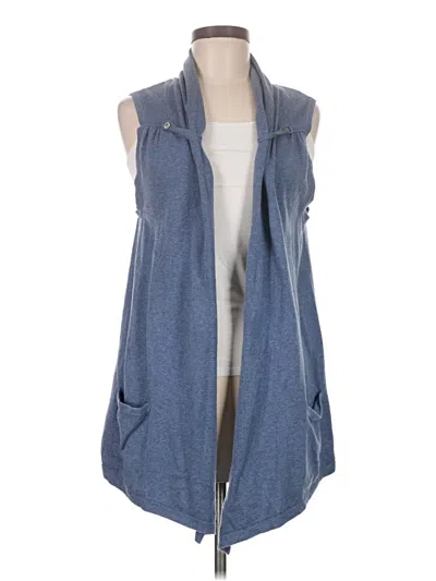 Pre-owned Christopher & Banks Cardigan Sweater In Blue