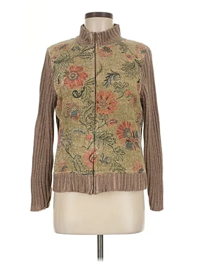 Pre-owned Christopher & Banks Cardigan Sweater In Brown