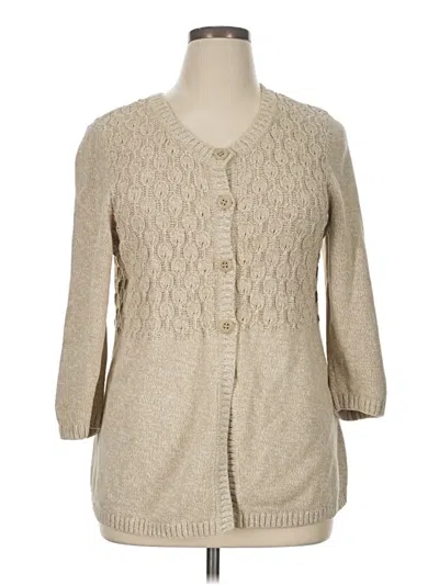 Pre-owned Christopher & Banks Cardigan Sweater In Brown
