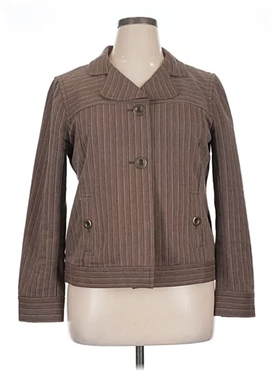 Pre-owned Christopher & Banks Cardigan Sweater In Brown