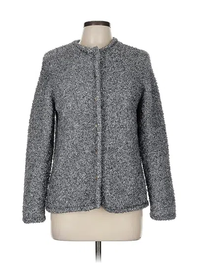 Pre-owned Christopher & Banks Cardigan Sweater In Gray