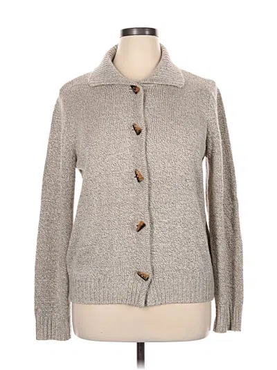 Pre-owned Christopher & Banks Cardigan Sweater In Gray
