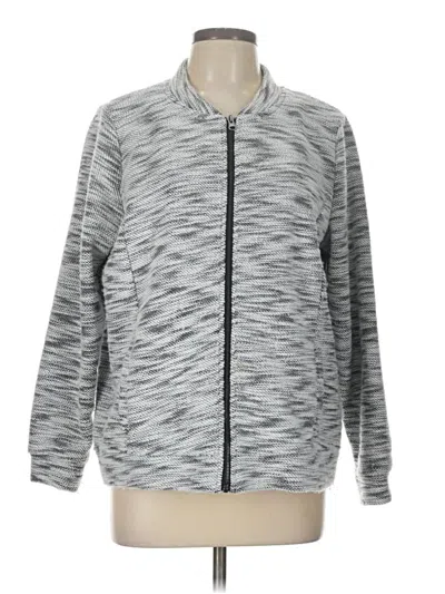 Pre-owned Christopher & Banks Cardigan Sweater In Gray