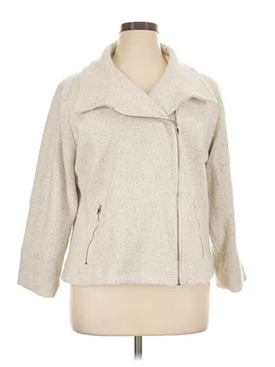 Pre-owned Christopher & Banks Cardigan Sweater In Gray