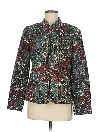 Pre-owned Christopher & Banks Cardigan Sweater In Green