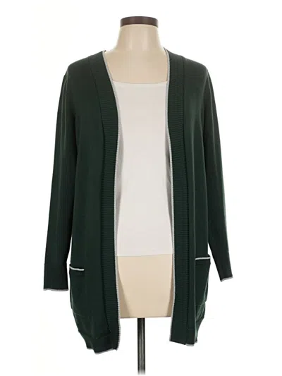 Pre-owned Christopher & Banks Cardigan Sweater In Green