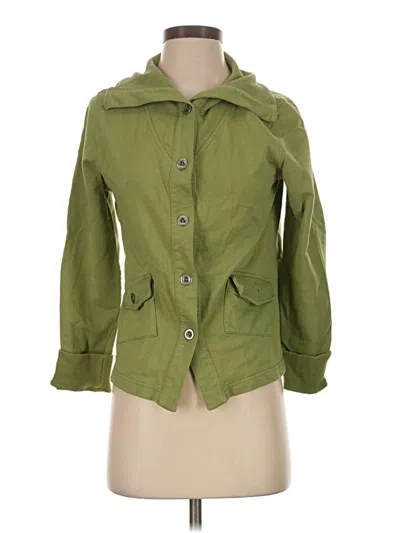 Pre-owned Christopher & Banks Cardigan Sweater In Green