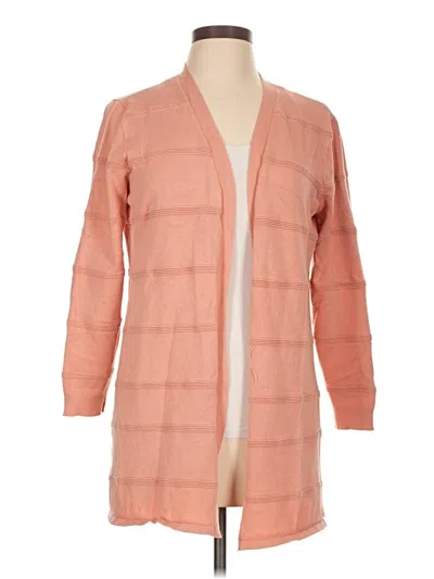 Pre-owned Christopher & Banks Cardigan Sweater In Orange