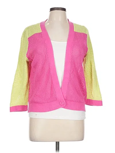 Pre-owned Christopher & Banks Cardigan Sweater In Pink