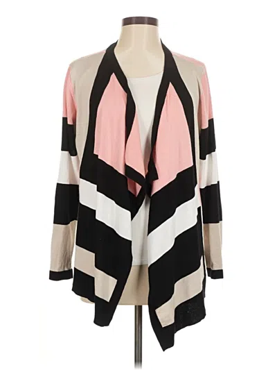 Pre-owned Christopher & Banks Cardigan Sweater In Pink