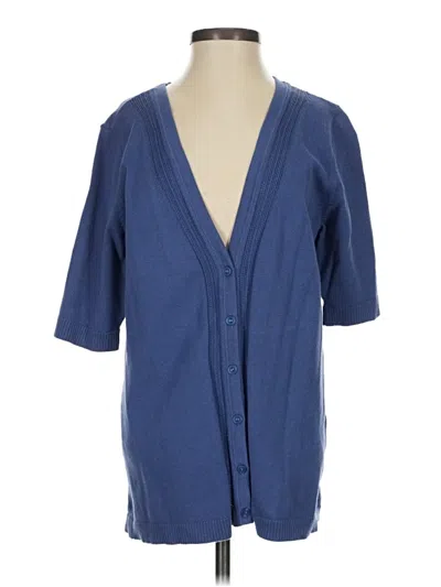 Pre-owned Christopher & Banks Cardigan Sweater In Purple