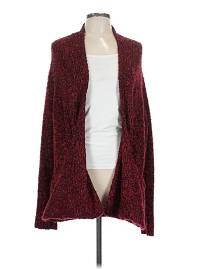 Pre-owned Christopher & Banks Cardigan Sweater In Red