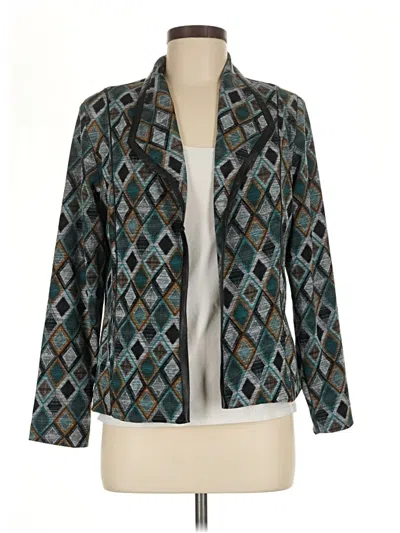 Pre-owned Christopher & Banks Cardigan Sweater In Teal