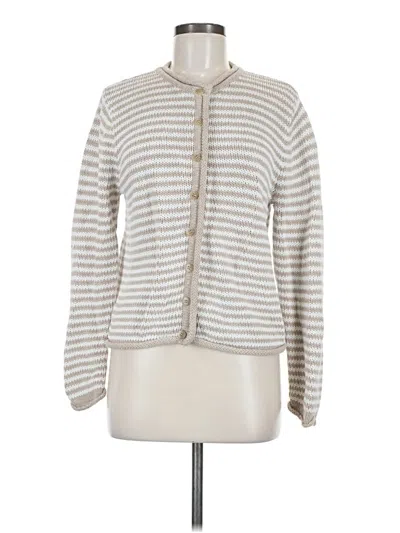 Pre-owned Christopher & Banks Cardigan Sweater In White