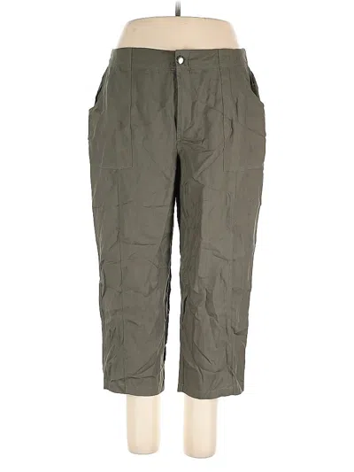 Pre-owned Christopher & Banks Cargo Pants In Green