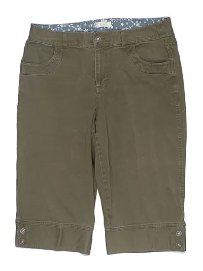 Pre-owned Christopher & Banks Cargo Shorts In Green