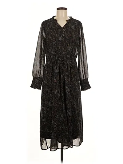Pre-owned Christopher & Banks Casual Dress In Black