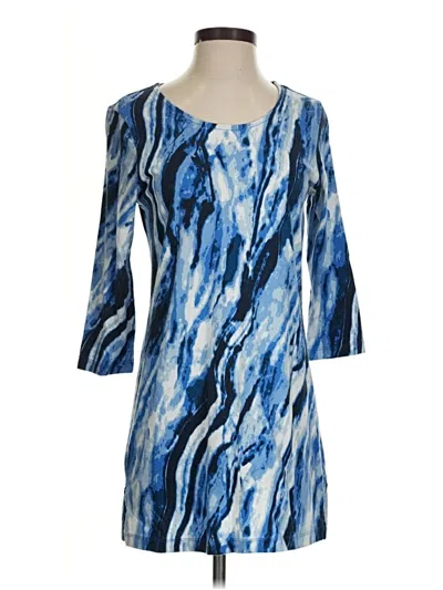 Pre-owned Christopher & Banks Casual Dress In Blue