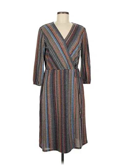 Pre-owned Christopher & Banks Casual Dress In Brown