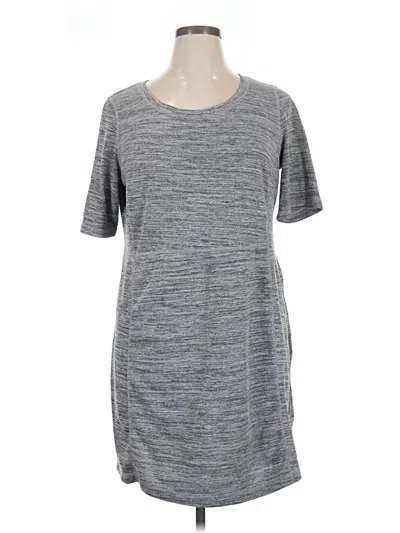 Pre-owned Christopher & Banks Casual Dress In Gray